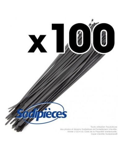 Collier de serrage 4,8 x 150 mm autobloquant plastique