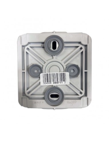 INTERRUPTEUR VA ET VIENT ETANCHE 10A 250V PLEXO GRIS COMPLET IP55 LEGRAND