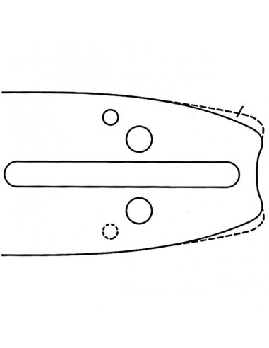 GUIDE 40CM 3/8 050 59E (EQUIVALENT 160RNDZ095)