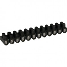 DOMINOS NOIR 4MM² BARRETTE DE 12