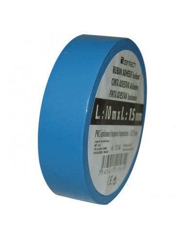 ROULEAU ADHESIF 15mm X 10M BLEU