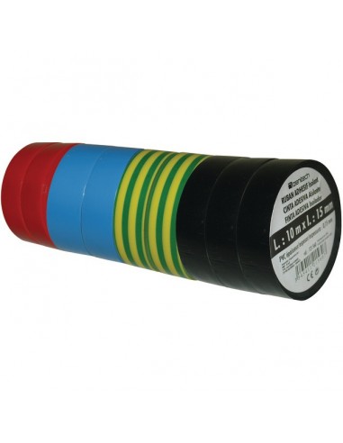 LOT 9 RUBANS ADHESIFS 15mmx10M