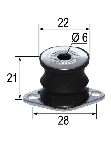SILENTBLOC POUR ECHO CS550 EVL (100921-1233 1)