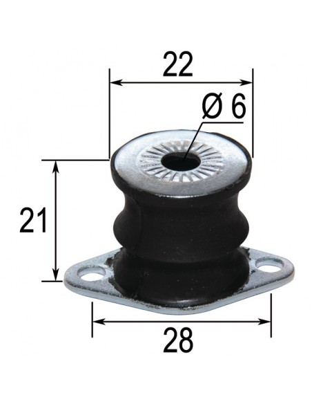 SILENTBLOC POUR ECHO CS550 EVL (100921-1233 1)