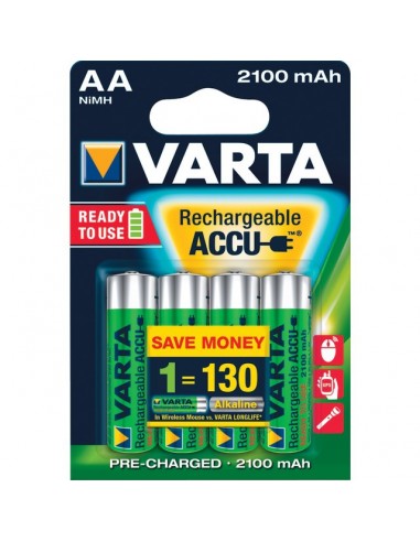 PILE RECHARGEABLE LR06 (2100mah) BLISTER DE 4