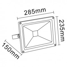 PROJECTEUR ALU LED 220V 50W 3600 LUMENS GRIS 2