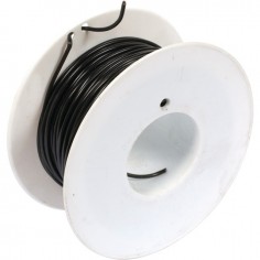 FIL MONOCONDUCTEUR NOIR 1MM² ROULEAU DE 50M