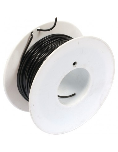 FIL MONOCONDUCTEUR NOIR 1MM² ROULEAU DE 50M
