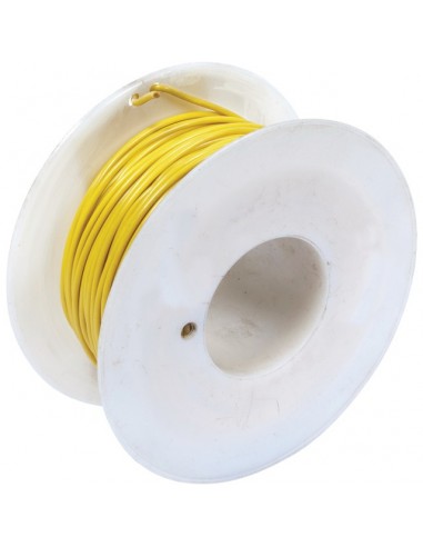 FIL MONOCONDUCTEUR JAUNE 1MM² ROULEAU DE 50M