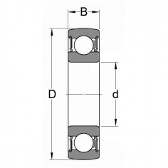 ROULEMENT DE PALIER 1726205-2RS1 2