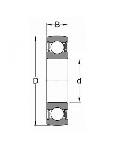 ROULEMENT DE PALIER 1726205-2RS1