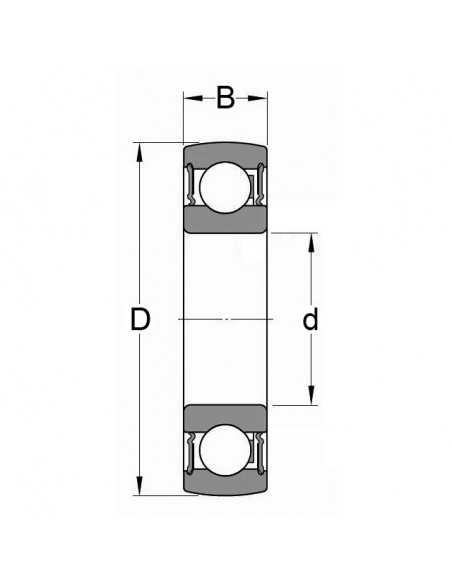ROULEMENT DE PALIER 1726205-2RS1