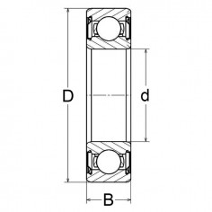 ROULEMENT A  BILLES ETANCHE 6309 2RS1 2