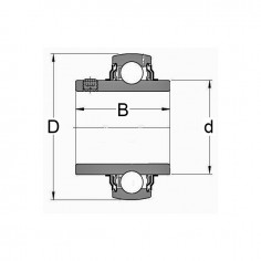 ROULEMENT DE PALIER YAR 205-2F 2