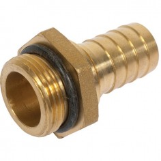 RACCORD LAITON CANNELE M1 X 25 MM AVEC JOINT TORIQUE