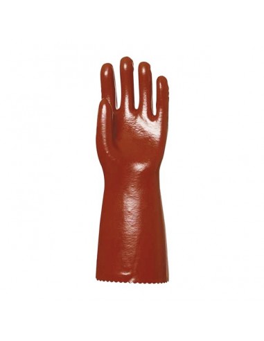 GANTS PETROLIER COTON ENDUIT PVC MANCHETTE 36CM 10