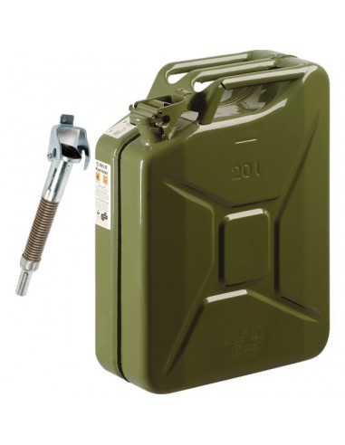 JERRYCAN 20L METAL GENRE US AVEC BEC VERSEUR