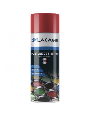 PEINTURE DE FINITION ROUGE MASSEY FERGUSON APRES 2009 AEROSOL 400ML LACAGRI