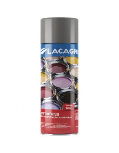 PEINTURE HAUTE TEMPERATURE ALUMINIUM AEROSOL 400ML LACAGRI