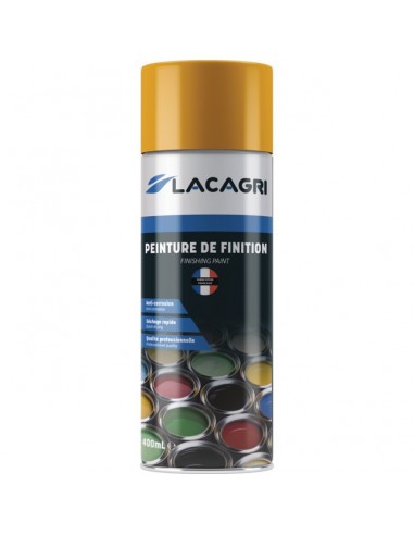 PEINTURE DE FINITION JAUNE NARCISSE AEROSOL 400ML LACAGRI