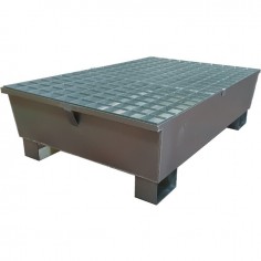 BAC DE RETENTION RECTANGLE 220L ACIER GALVANISE