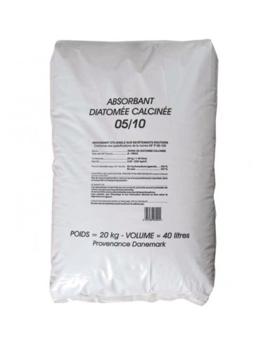 ABSORBANT DE SOL TERRE DE DIATOMEE 05/10 SAC 20KG