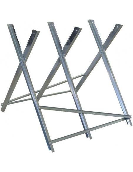 CHEVALET METALLIQUE 3 POSITIONS GALVANISE PLIABLE