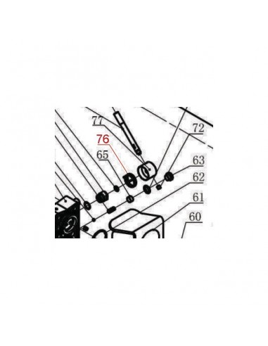RESSORT DE POIGNEE GAUCHE POUR FENDEUR 2415603-REP76