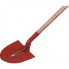 PELLE RONDE COL DE CYGNE 27CM AVEC MANCHE BOIS 120CM