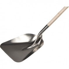 PELLE ALUMINIUM MAGNUM 37CM AVEC MANCHE BOIS 120CM