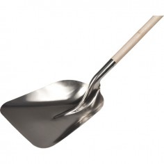 PELLE ALUMINIUM EUROPE 32CM AVEC MANCHE BOIS 120CM