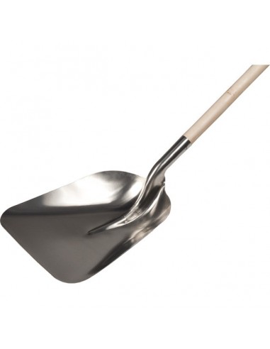 PELLE ALUMINIUM EUROPE 32CM AVEC MANCHE BOIS 120CM