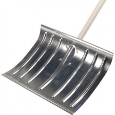 POUSSOIR NEIGE ALUMINIUM 50CM AVEC MANCHE BOIS 150CM