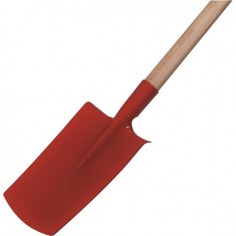 BECHE FRANÇAISE 28CM AVEC MANCHE BOIS 100CM