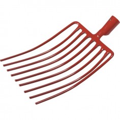 FOURCHE A CAILLOUX A DOUILLE 9 DENTS 35CM SANS MANCHE