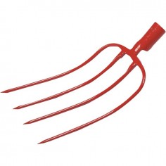 FOURCHE A FUMIER A DOUILLE 4 DENTS 31CM SANS MANCHE