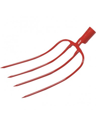 FOURCHE A FUMIER A DOUILLE 4 DENTS 31CM SANS MANCHE