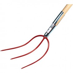 FOURCHE A FOIN 3 DENTS 28CM AVEC MANCHE BOIS 135CM
