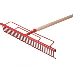 RATEAU A GAZON 32 DENTS AVEC MANCHE BOIS 140CM