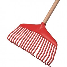 BALAI A GAZON SCANDINAVE 21 DENTS AVEC MANCHE BOIS 150CM