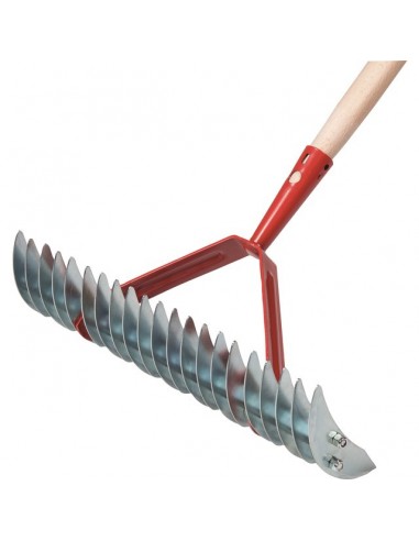 SCARIFICATEUR A GAZON 370 MM AVEC MANCHE BOIS 140CM