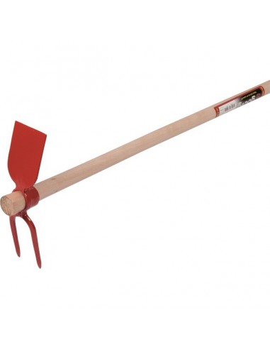 SERFOUETTE SOUDEE PANNE/FOURCHE 26CM AVEC MANCHE BOIS 120CM
