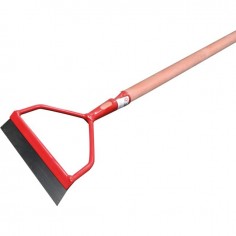 RATISSOIRE A LAME RECTANGULAIRE 155 MM AVEC MANCHE BOIS 1500 MM