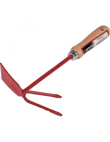 SERFOUETTE A FLEUR PANNE/FOURCHE 28CM AVEC MANCHE BOIS