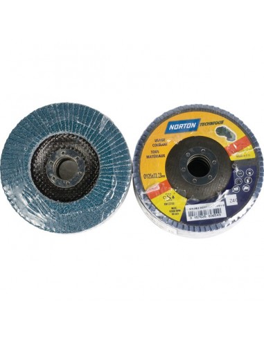 DISQUE A LAMELLES BOMBE 125 MM GRAIN 40 BLUE PRO