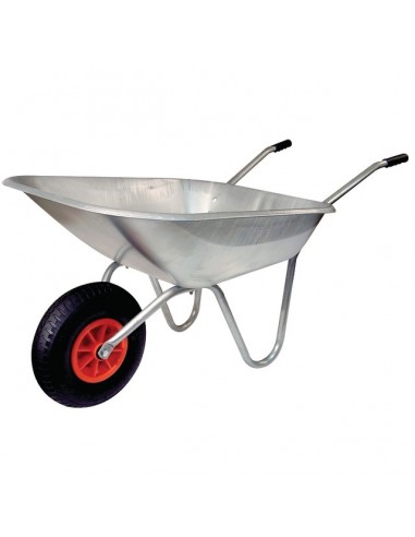 BROUETTE DE JARDINAGE 85 LITRES GALVA ROUE GONFLEE