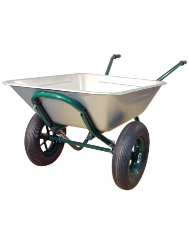 BROUETTE POLYVALENTE 150 LITRES GALVA 2 ROUES GONFLEES