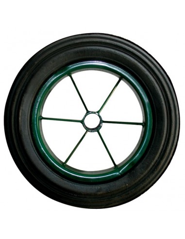 ROUE DE BROUETTE PLEINE Ø 400 MM ALESAGE 25 MM