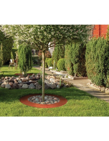 CONTOUR D'ARBUSTES 90 CM ROUILLE POUR ROBOTS DE TONTE