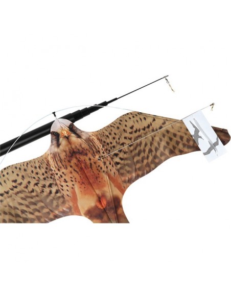 OISEAU EFFAROUCHEUR FAUCON 970X470 MM + MAT DE  5 METRES
